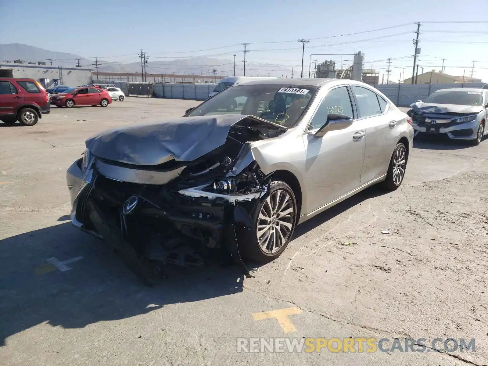 2 Photograph of a damaged car 58ADZ1B13MU088659 LEXUS ES350 2021