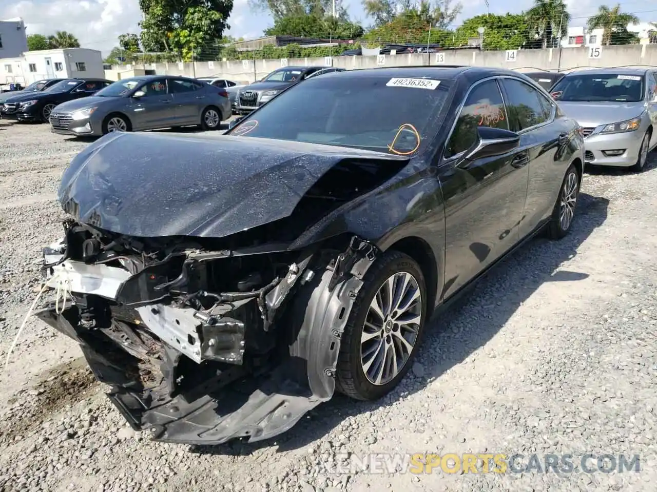 2 Photograph of a damaged car 58ADZ1B13MU101135 LEXUS ES350 2021