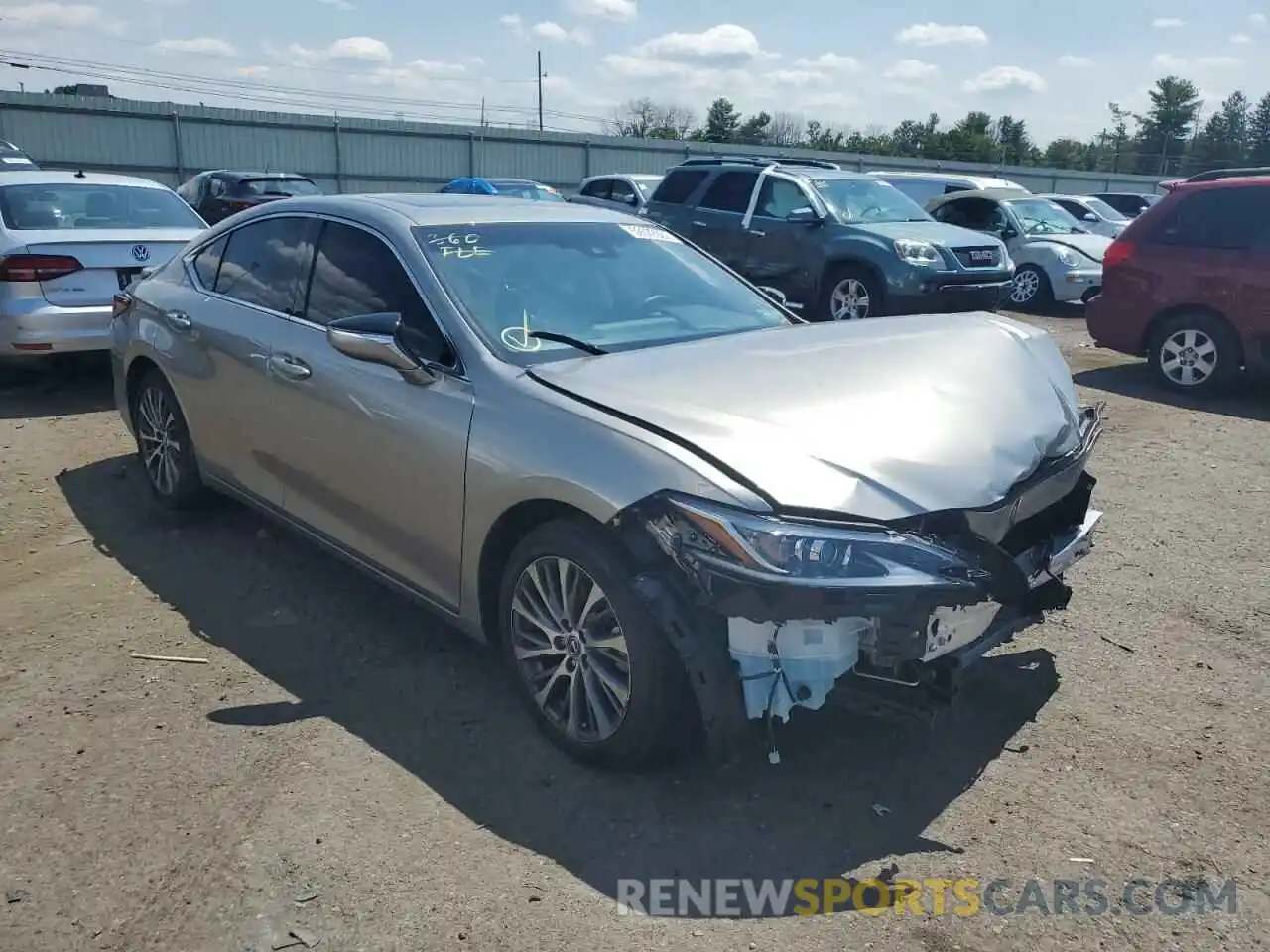 1 Photograph of a damaged car 58ADZ1B13MU105119 LEXUS ES350 2021