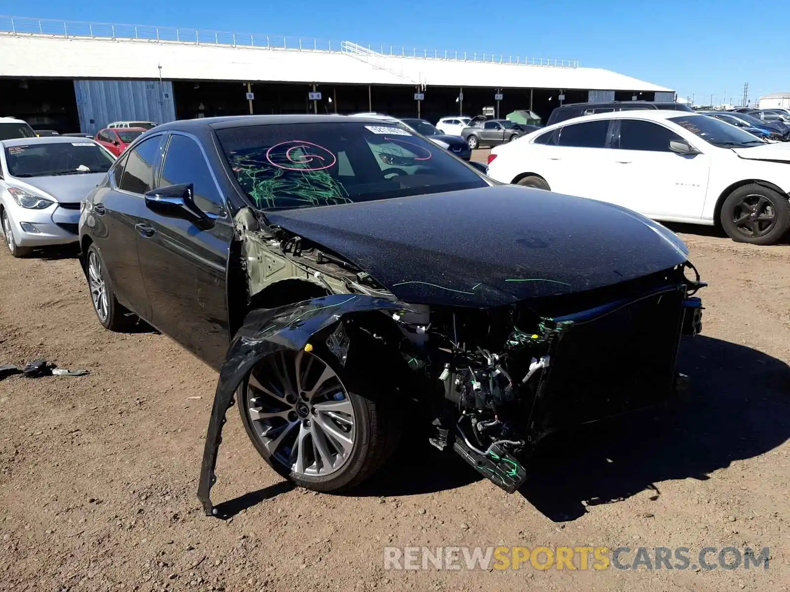 1 Photograph of a damaged car 58ADZ1B13MU105721 LEXUS ES350 2021