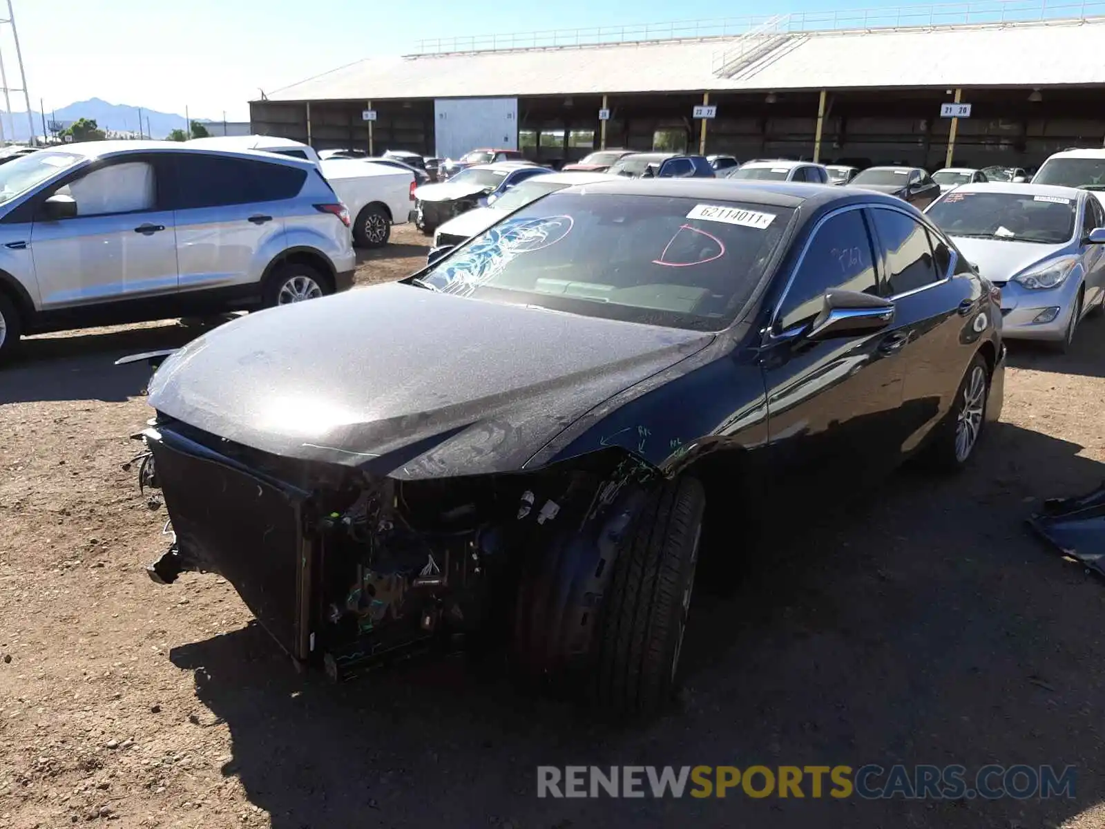 2 Photograph of a damaged car 58ADZ1B13MU105721 LEXUS ES350 2021