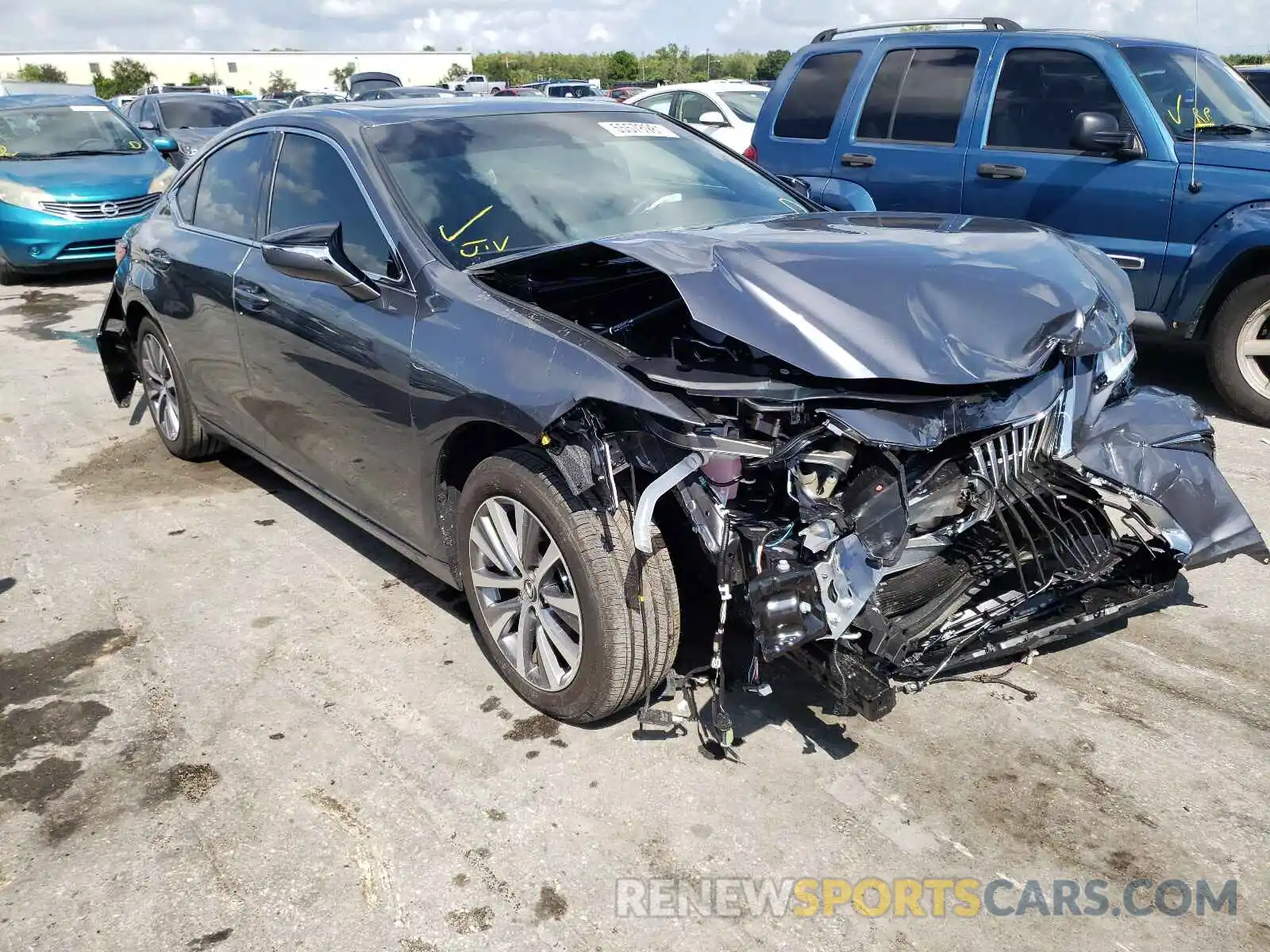 1 Photograph of a damaged car 58ADZ1B14MU097290 LEXUS ES350 2021