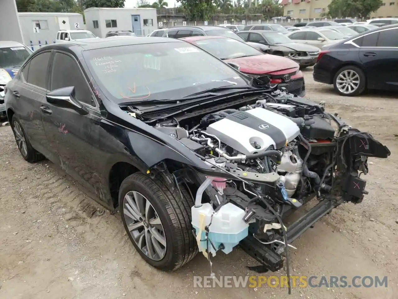 1 Photograph of a damaged car 58ADZ1B14MU098049 LEXUS ES350 2021