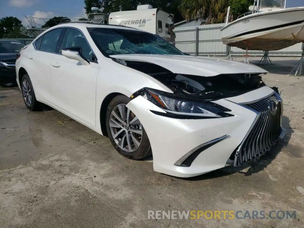 1 Photograph of a damaged car 58ADZ1B14MU108272 LEXUS ES350 2021