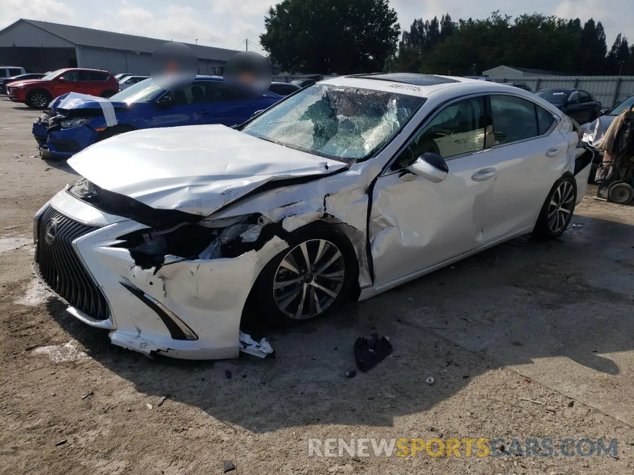 2 Photograph of a damaged car 58ADZ1B14MU108272 LEXUS ES350 2021