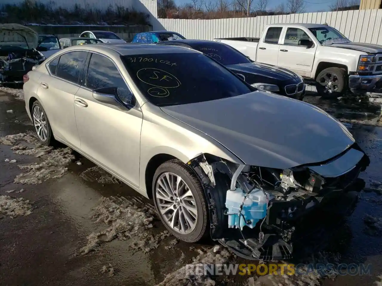 1 Photograph of a damaged car 58ADZ1B15MU091742 LEXUS ES350 2021