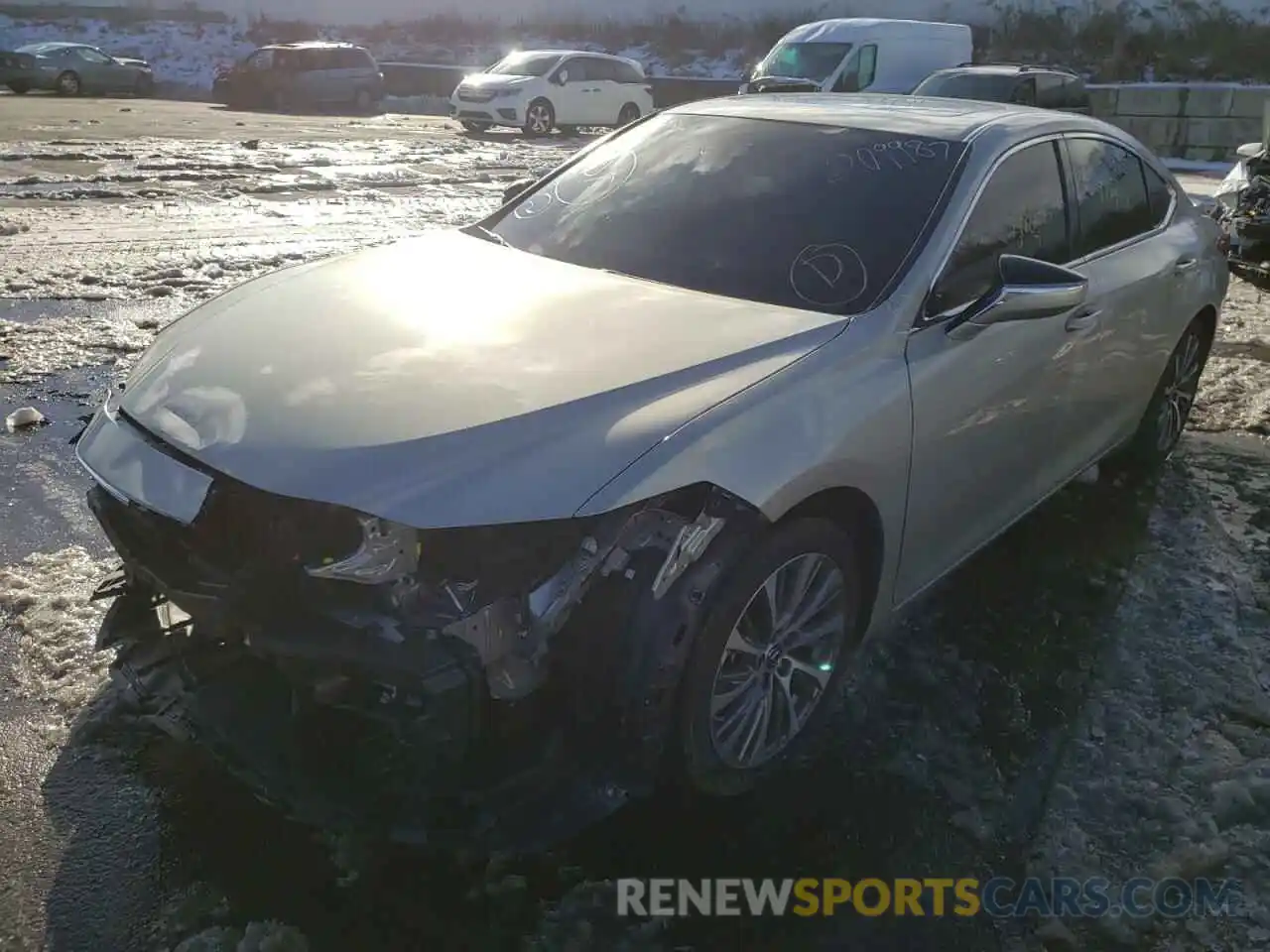 2 Photograph of a damaged car 58ADZ1B15MU091742 LEXUS ES350 2021