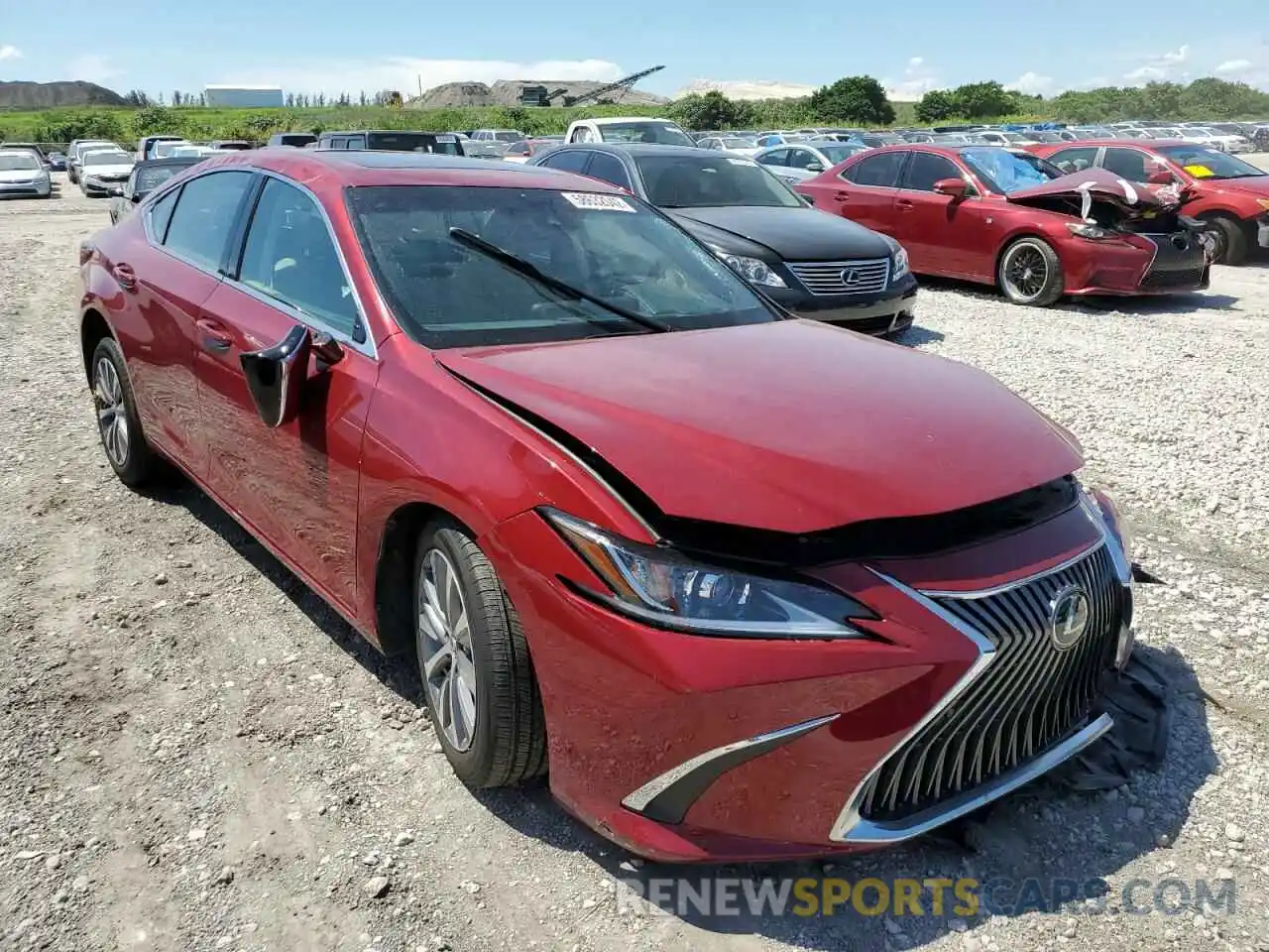 1 Photograph of a damaged car 58ADZ1B15MU095774 LEXUS ES350 2021