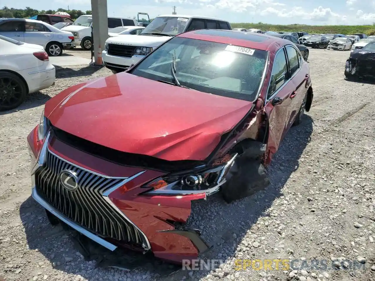 2 Photograph of a damaged car 58ADZ1B15MU095774 LEXUS ES350 2021