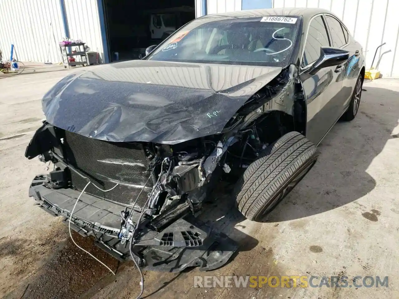 2 Photograph of a damaged car 58ADZ1B15MU102853 LEXUS ES350 2021