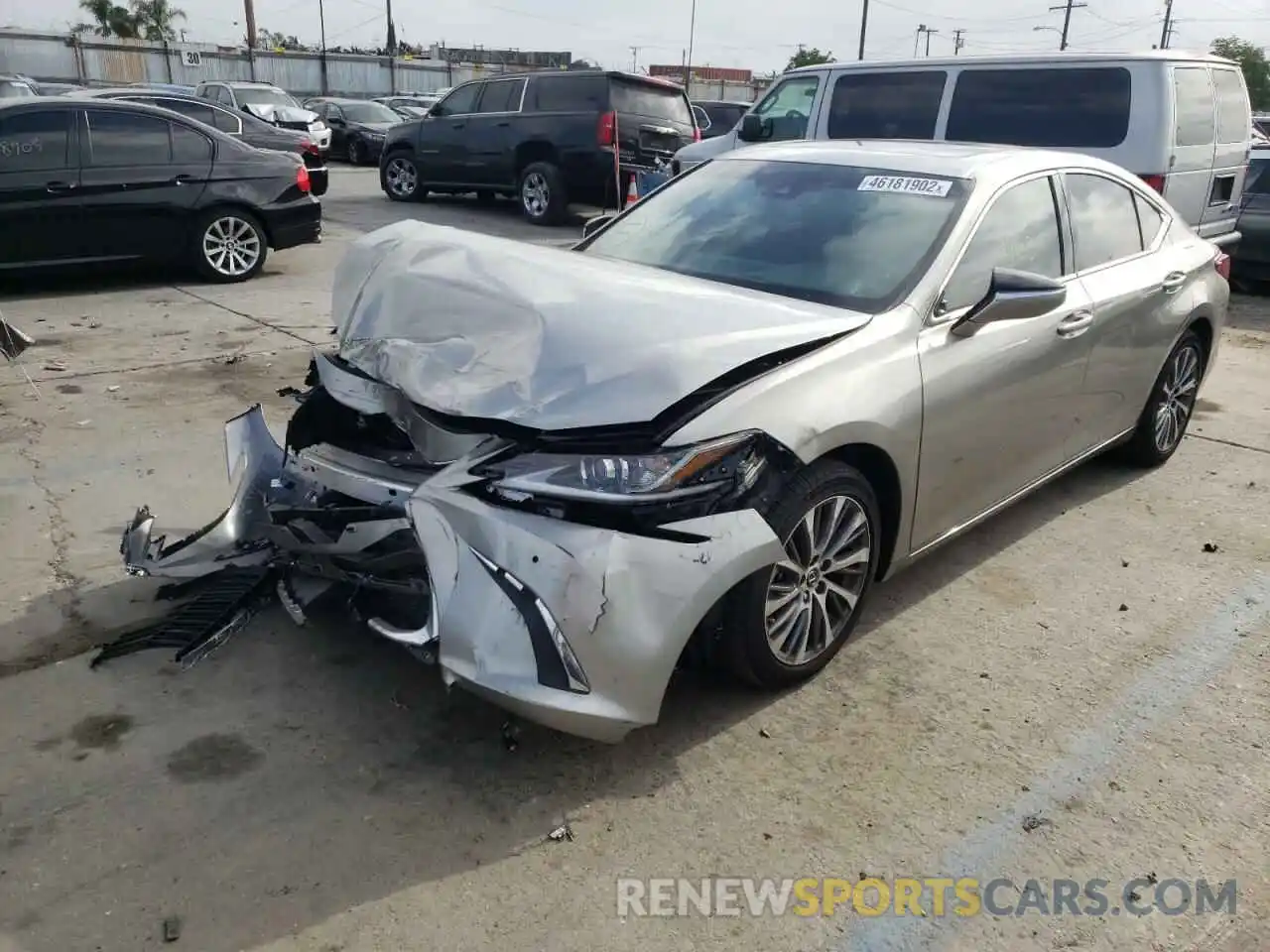 2 Photograph of a damaged car 58ADZ1B15MU106546 LEXUS ES350 2021