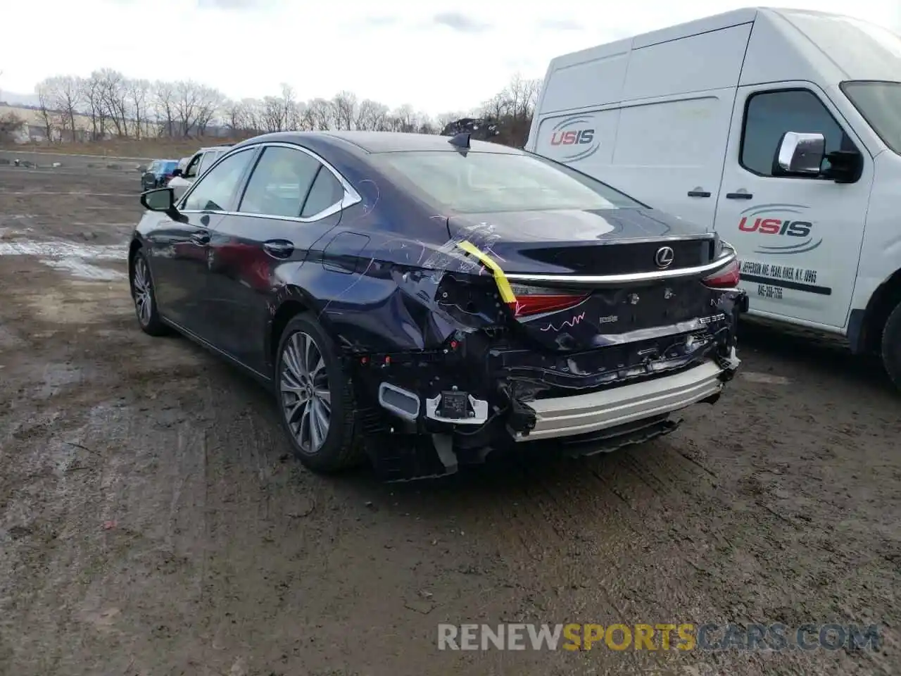 3 Photograph of a damaged car 58ADZ1B16MU082922 LEXUS ES350 2021