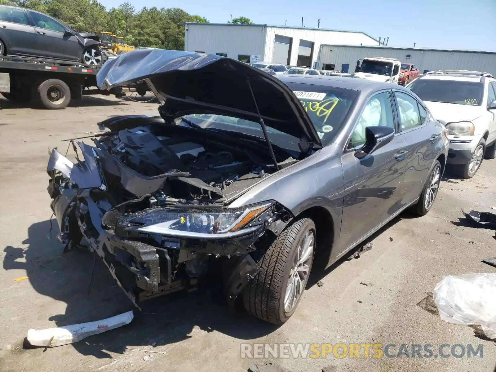 2 Photograph of a damaged car 58ADZ1B16MU092835 LEXUS ES350 2021