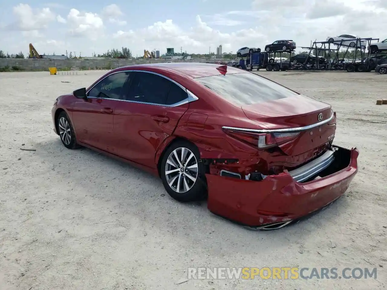 3 Photograph of a damaged car 58ADZ1B16MU099011 LEXUS ES350 2021