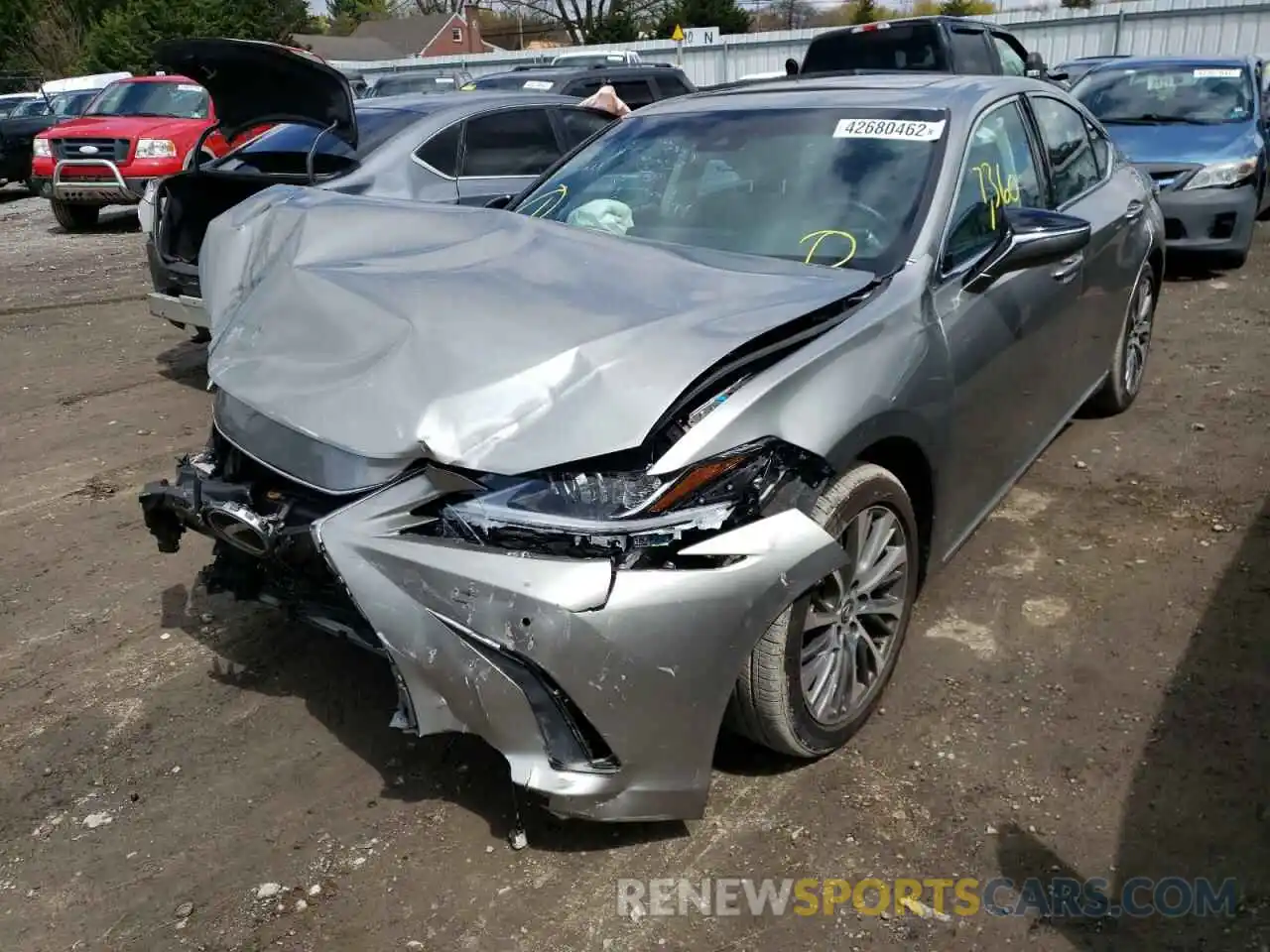 2 Photograph of a damaged car 58ADZ1B16MU105230 LEXUS ES350 2021