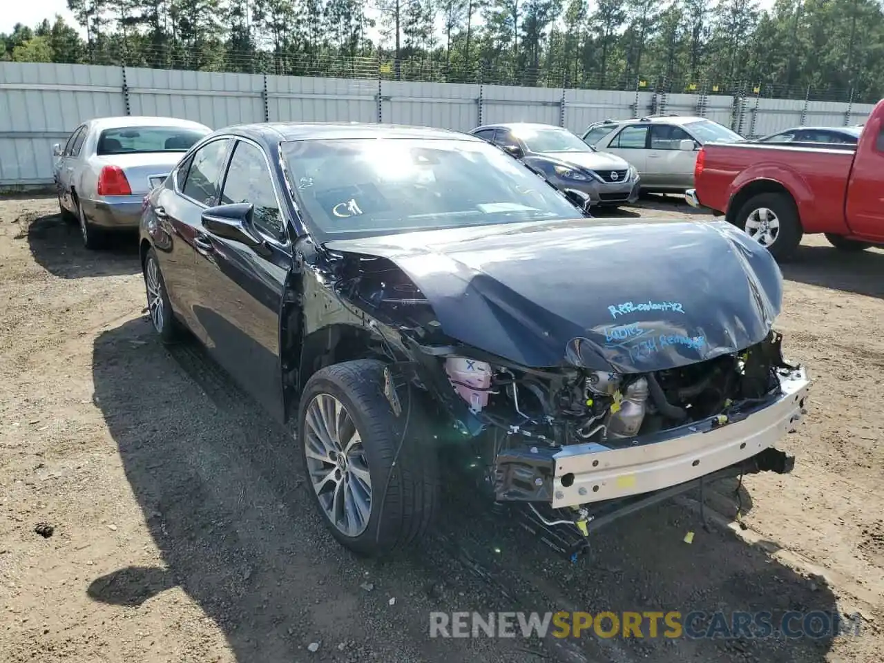 1 Photograph of a damaged car 58ADZ1B16MU108872 LEXUS ES350 2021