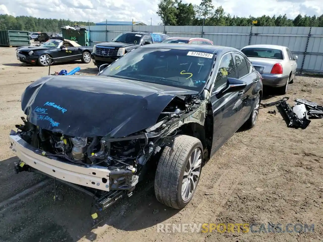 2 Photograph of a damaged car 58ADZ1B16MU108872 LEXUS ES350 2021