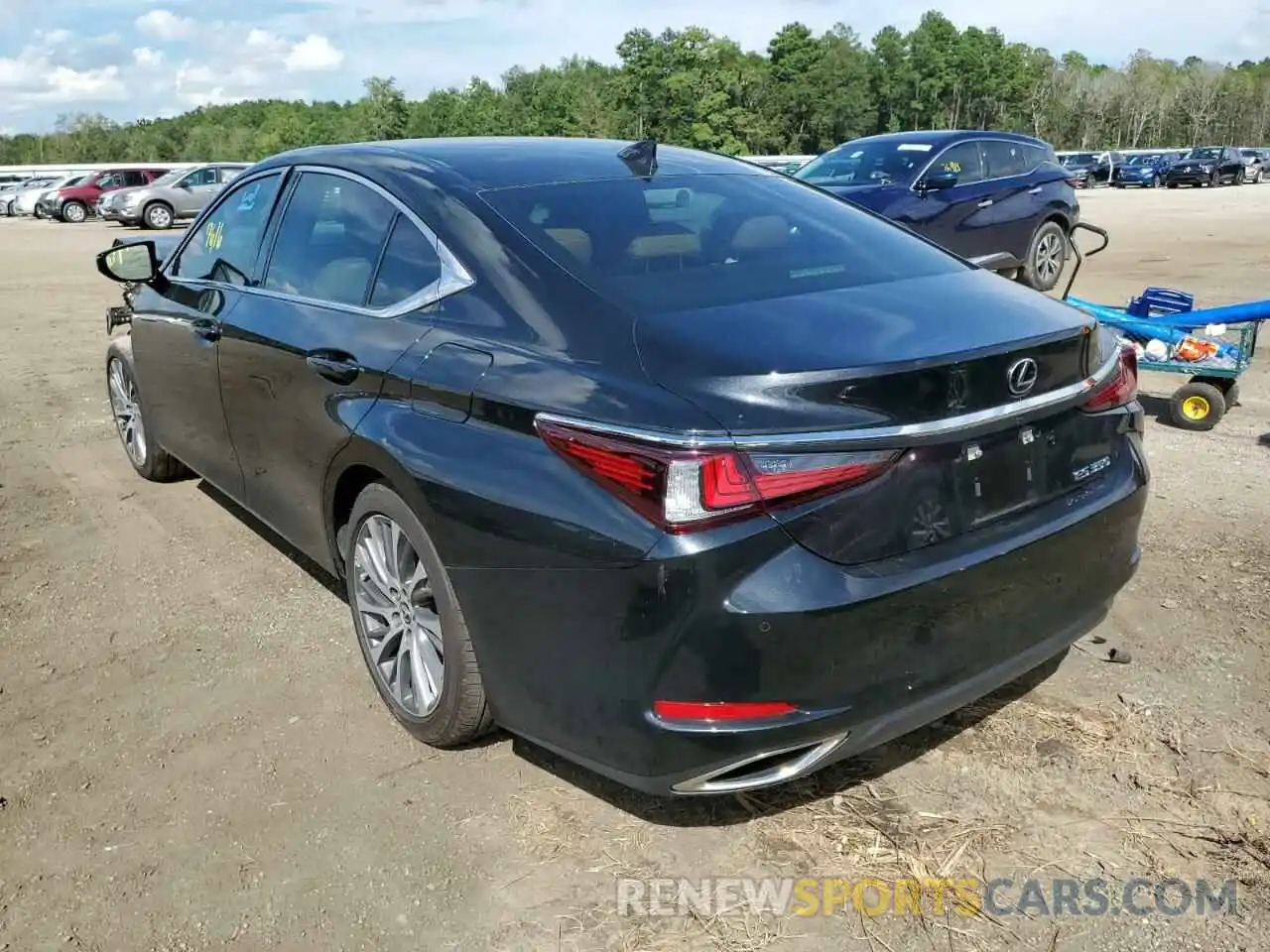 3 Photograph of a damaged car 58ADZ1B16MU108872 LEXUS ES350 2021