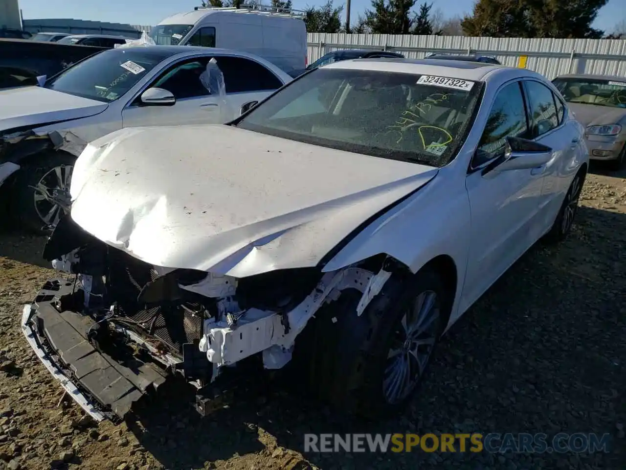 2 Photograph of a damaged car 58ADZ1B17MU085182 LEXUS ES350 2021