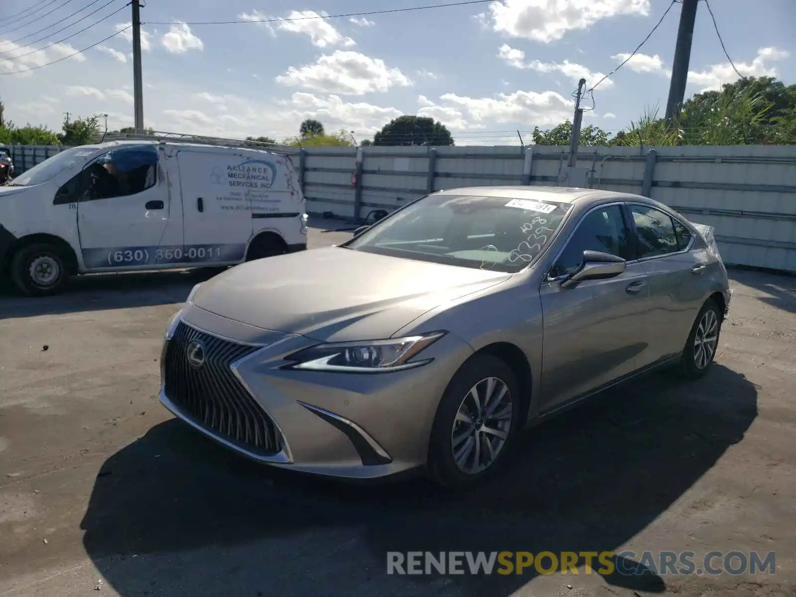 2 Photograph of a damaged car 58ADZ1B17MU088339 LEXUS ES350 2021