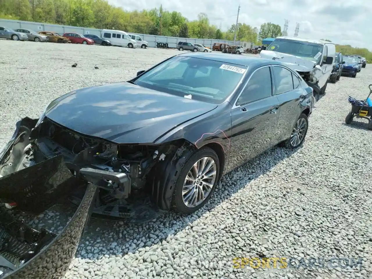 2 Photograph of a damaged car 58ADZ1B17MU091242 LEXUS ES350 2021