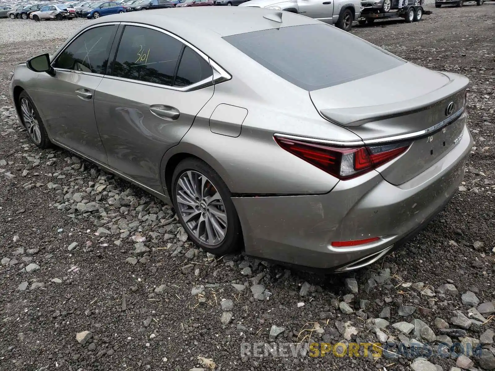 3 Photograph of a damaged car 58ADZ1B17MU107004 LEXUS ES350 2021