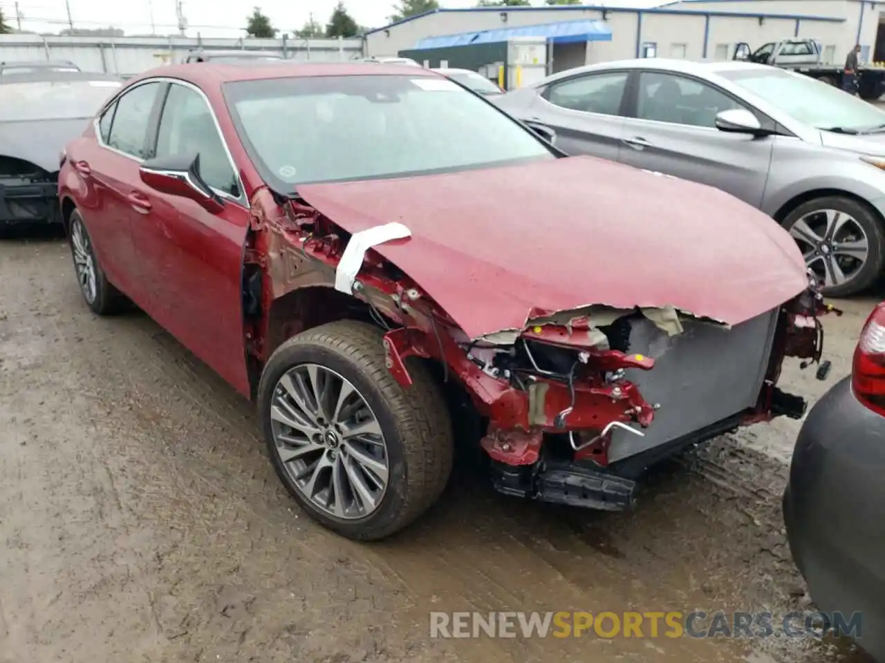 1 Photograph of a damaged car 58ADZ1B17MU110839 LEXUS ES350 2021