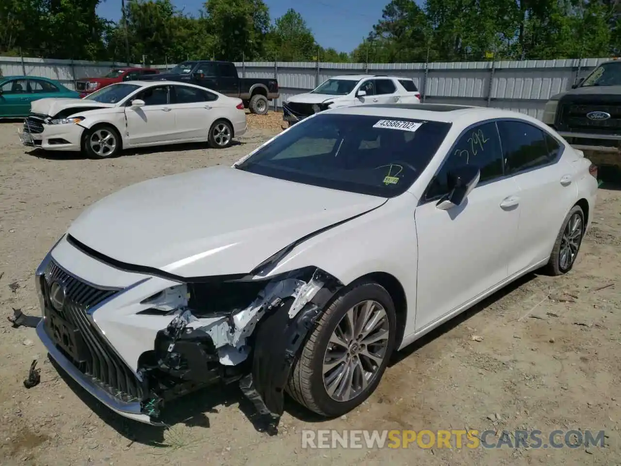 2 Photograph of a damaged car 58ADZ1B18MU084591 LEXUS ES350 2021