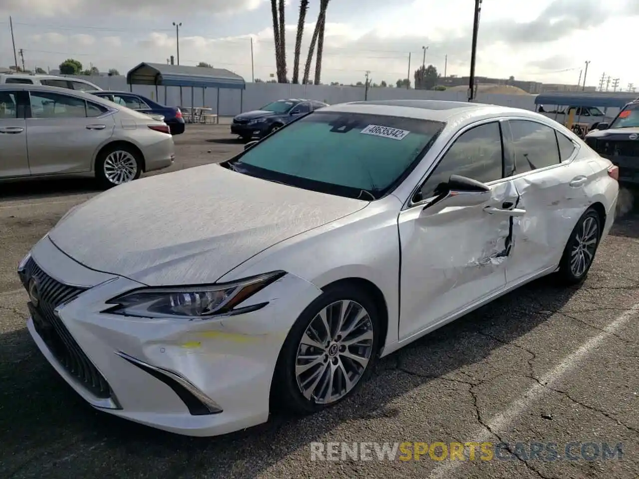 2 Photograph of a damaged car 58ADZ1B18MU098443 LEXUS ES350 2021