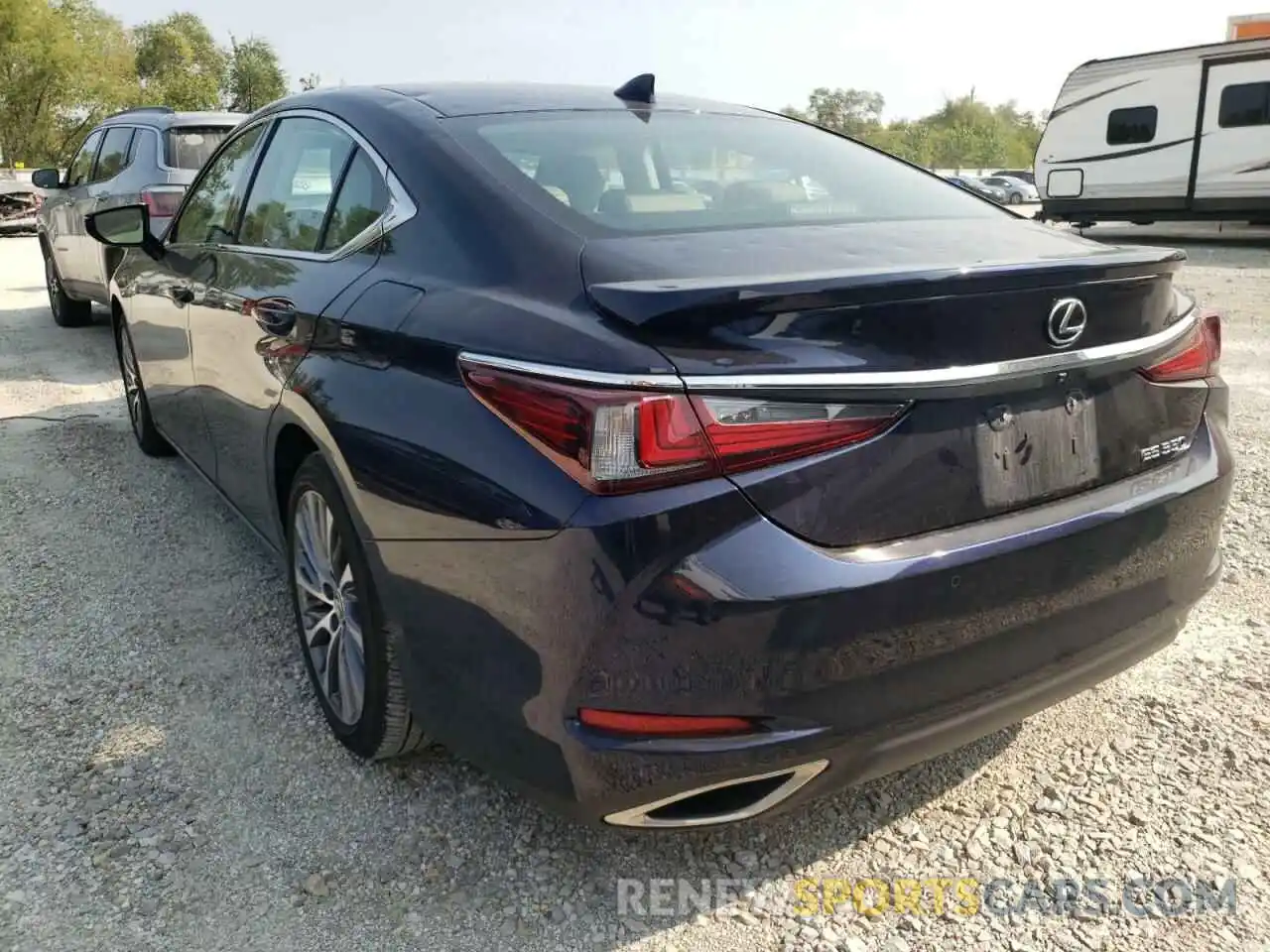 3 Photograph of a damaged car 58ADZ1B18MU102569 LEXUS ES350 2021