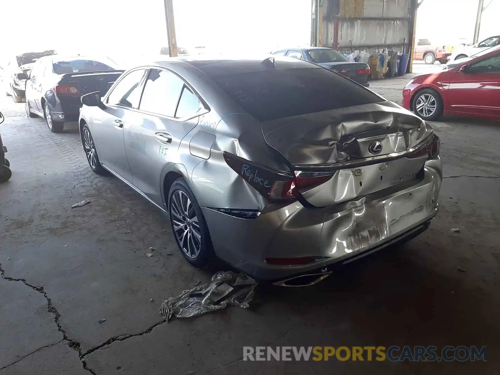 3 Photograph of a damaged car 58ADZ1B19MU082459 LEXUS ES350 2021