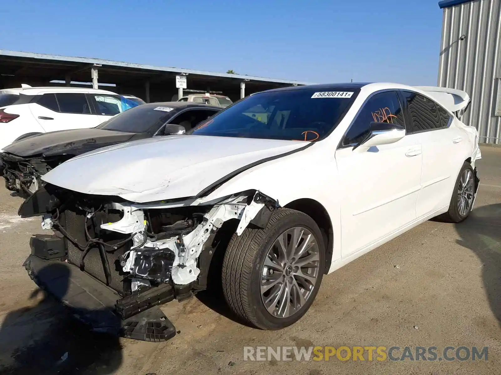 2 Photograph of a damaged car 58ADZ1B19MU084423 LEXUS ES350 2021