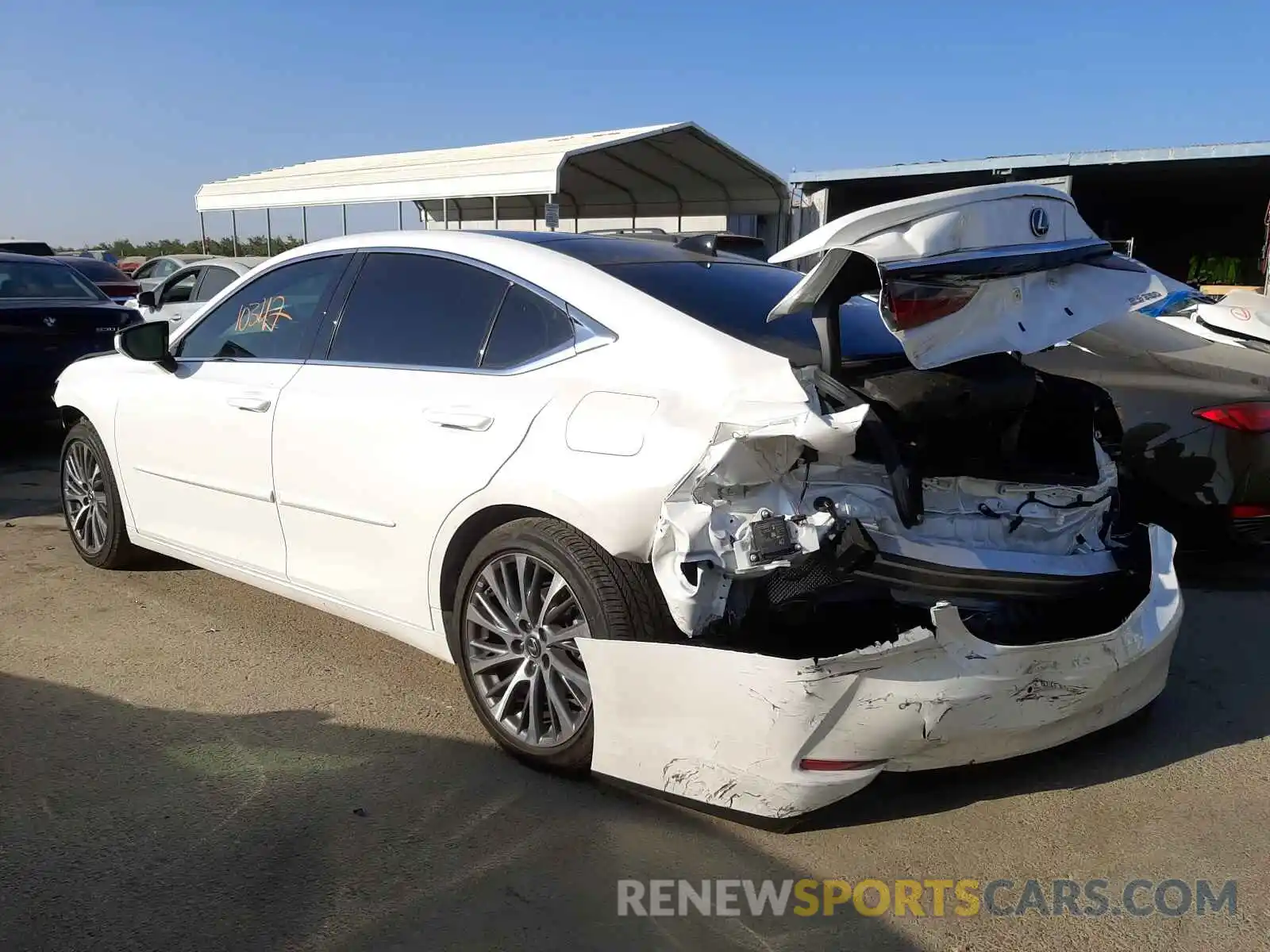 3 Photograph of a damaged car 58ADZ1B19MU084423 LEXUS ES350 2021