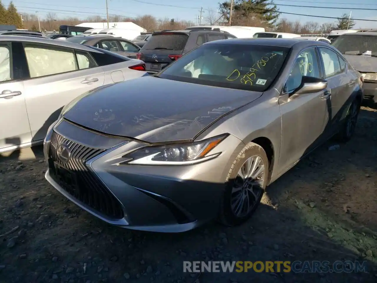 2 Photograph of a damaged car 58ADZ1B19MU092232 LEXUS ES350 2021