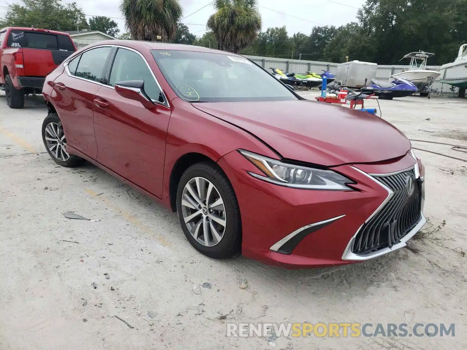 1 Photograph of a damaged car 58ADZ1B19MU093932 LEXUS ES350 2021