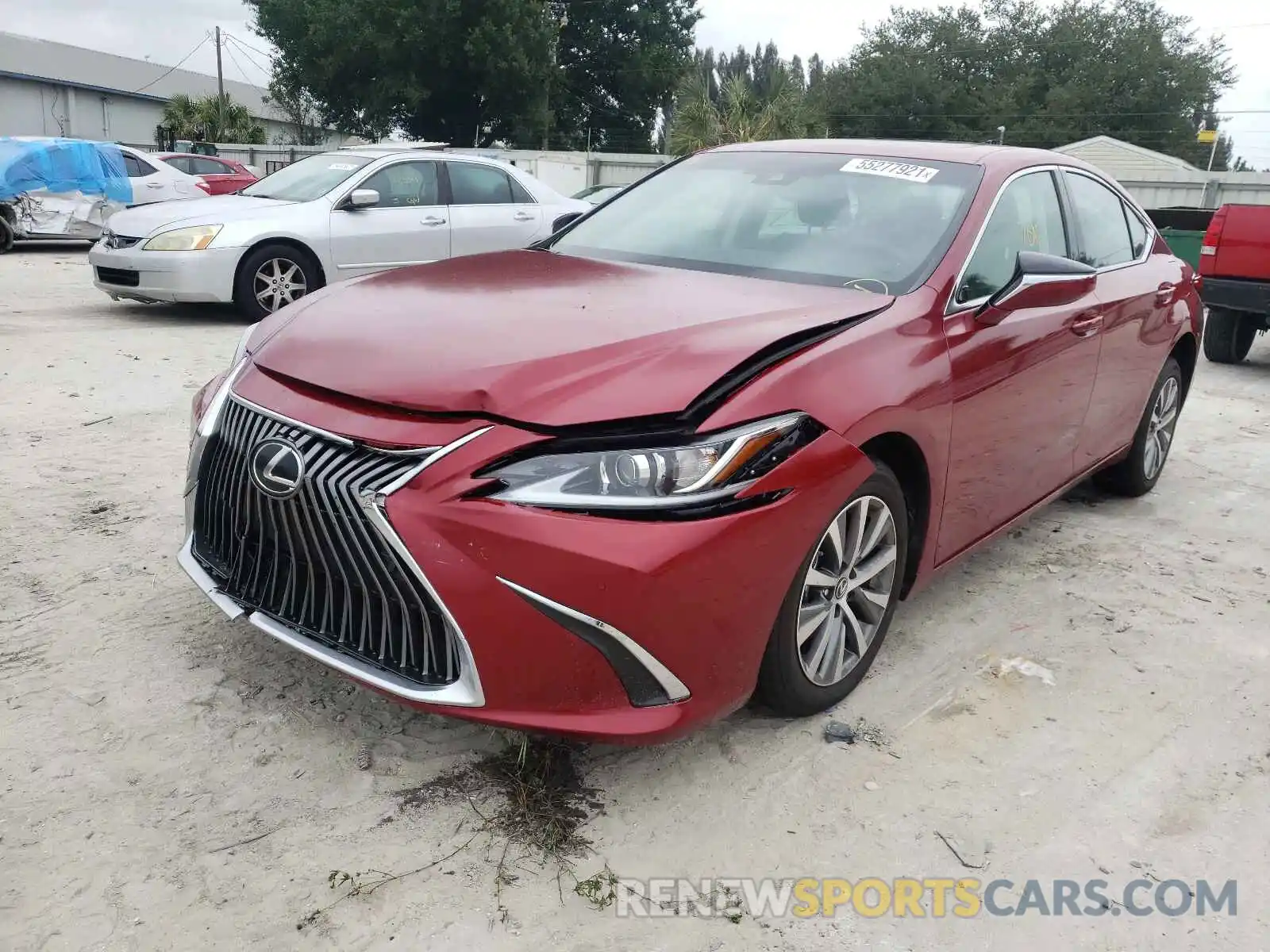 2 Photograph of a damaged car 58ADZ1B19MU093932 LEXUS ES350 2021