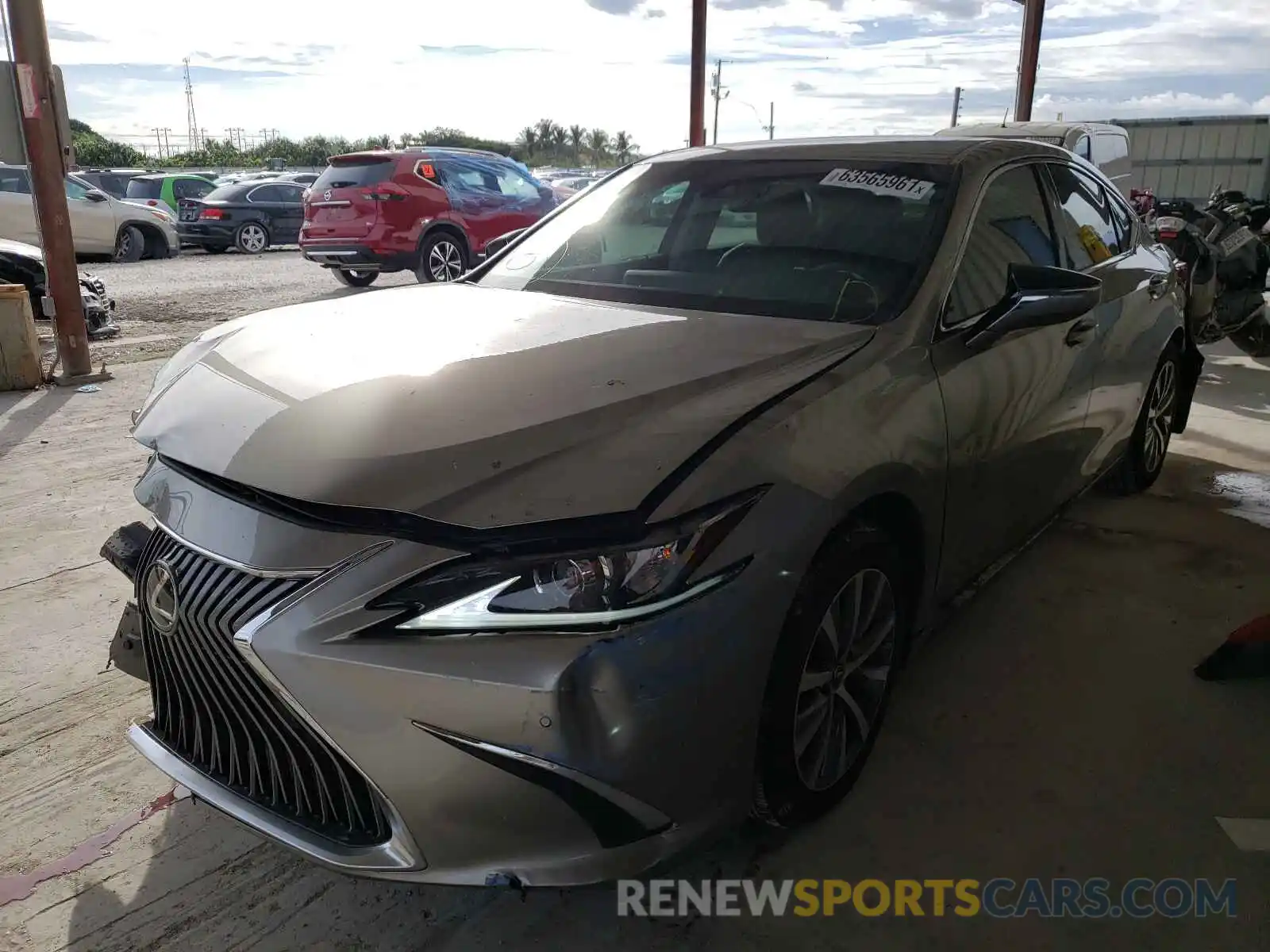 2 Photograph of a damaged car 58ADZ1B19MU096944 LEXUS ES350 2021