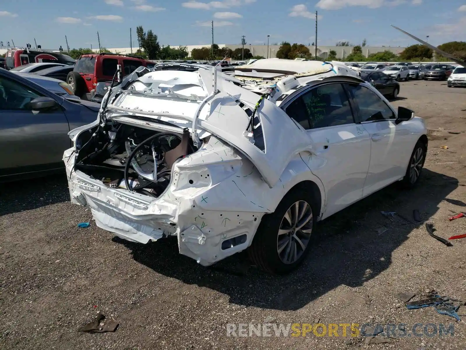 4 Photograph of a damaged car 58ADZ1B1XMU083474 LEXUS ES350 2021
