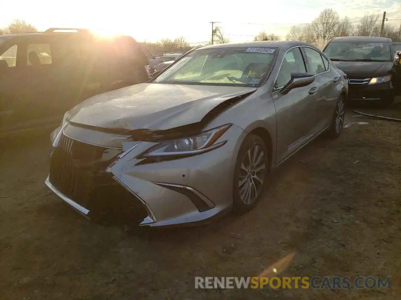 2 Photograph of a damaged car 58ADZ1B1XMU092322 LEXUS ES350 2021