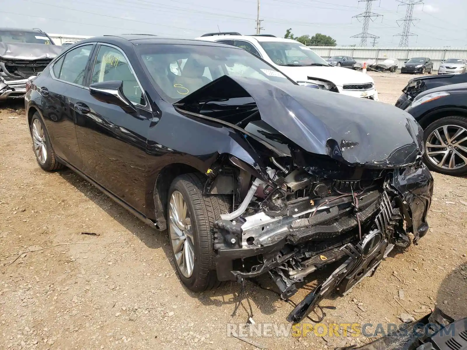 1 Photograph of a damaged car 58AEZ1B14MU083104 LEXUS ES350 2021