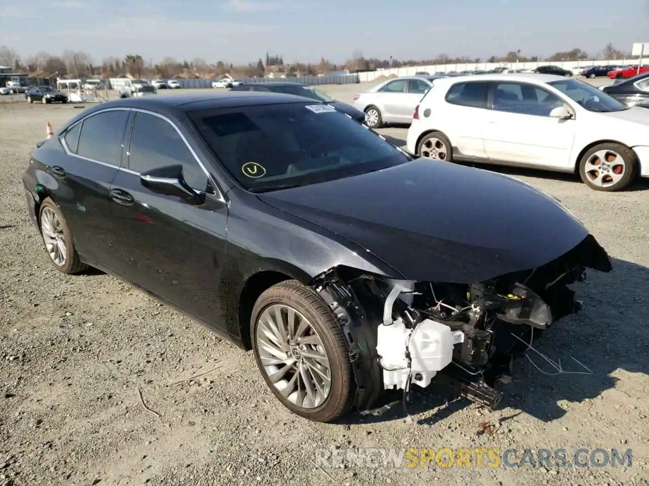 1 Photograph of a damaged car 58AEZ1B14MU108566 LEXUS ES350 2021