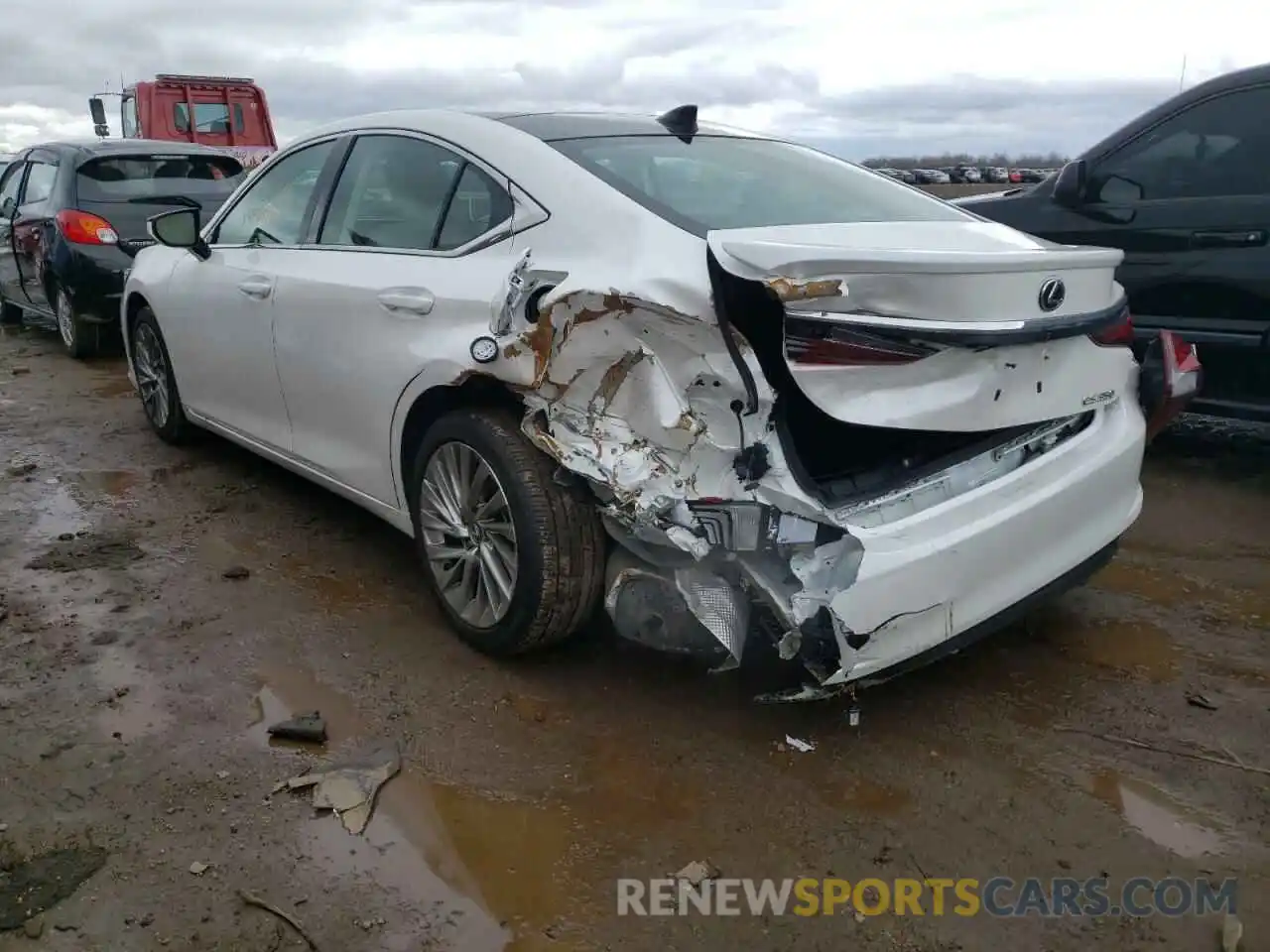 3 Photograph of a damaged car 58AEZ1B17MU093058 LEXUS ES350 2021