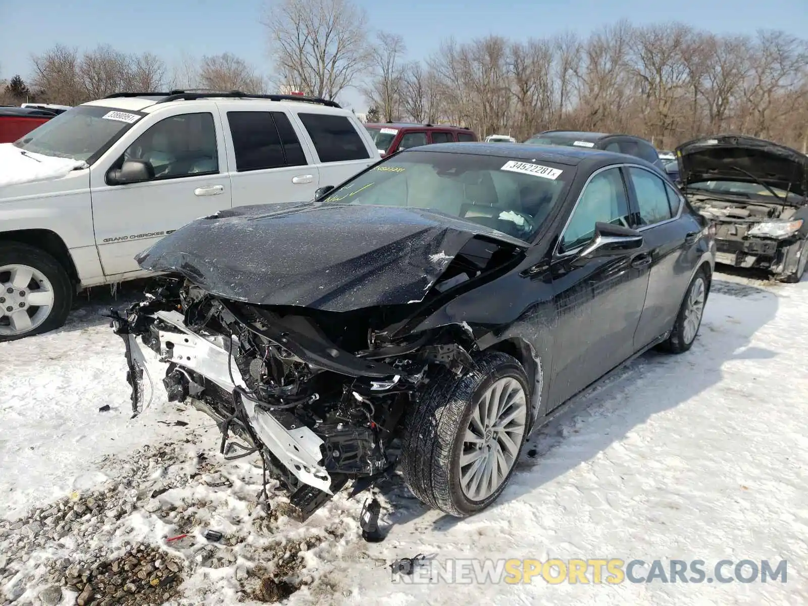 2 Photograph of a damaged car 58AEZ1B18MU088161 LEXUS ES350 2021