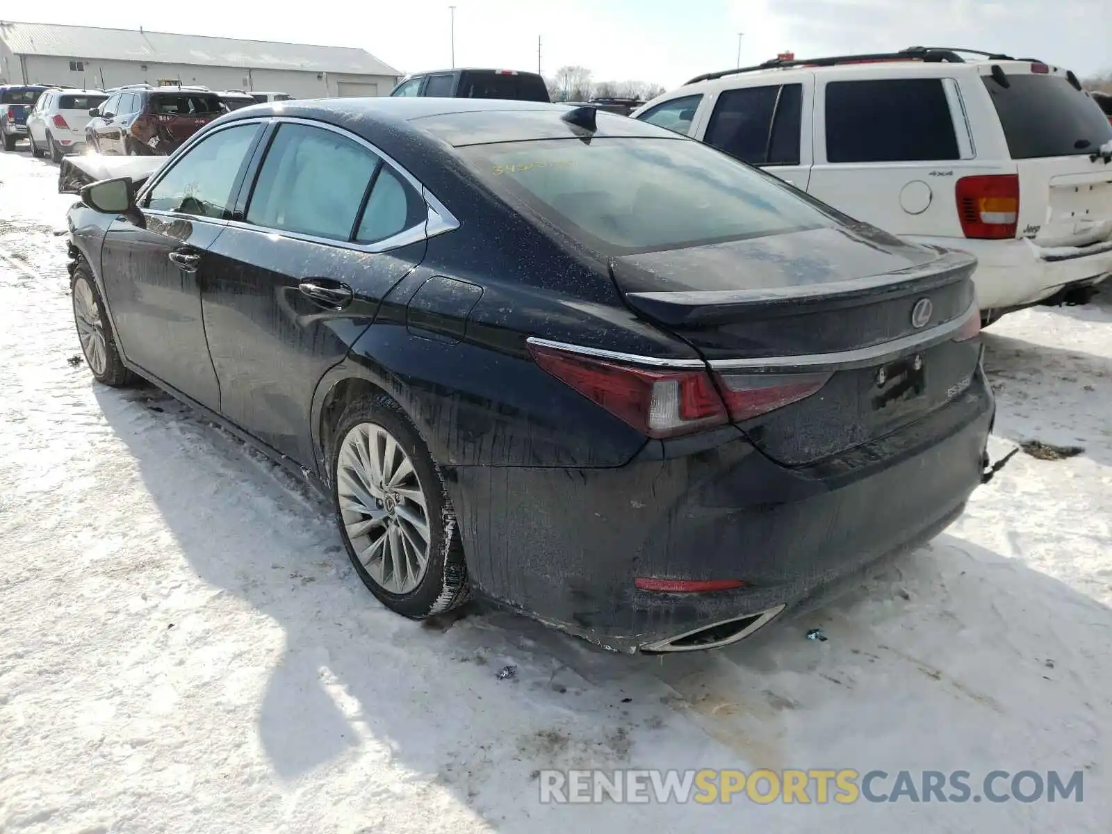 3 Photograph of a damaged car 58AEZ1B18MU088161 LEXUS ES350 2021