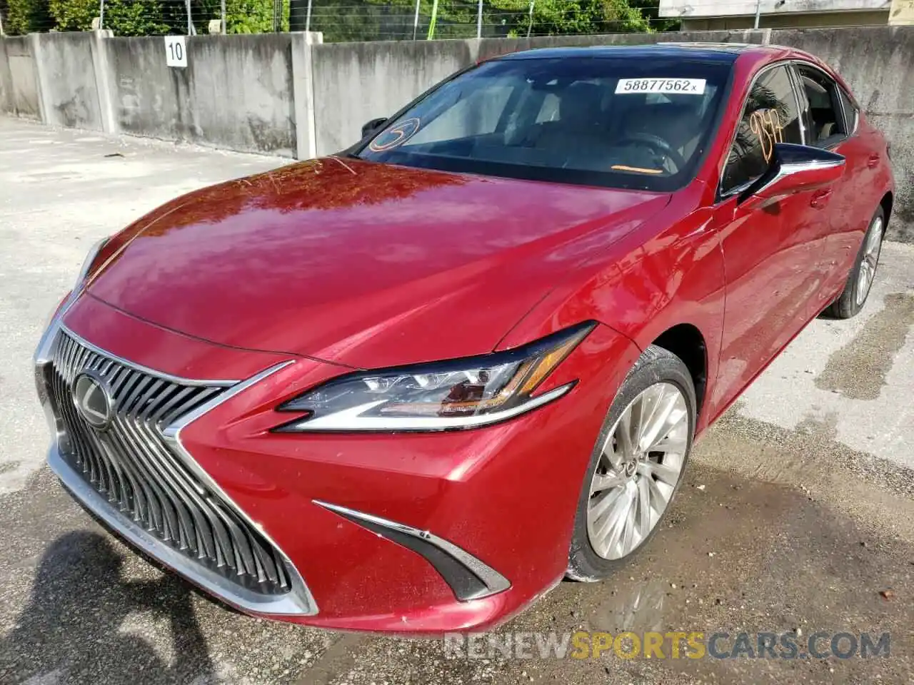 2 Photograph of a damaged car 58AFZ1B14MU101833 LEXUS ES350 2021