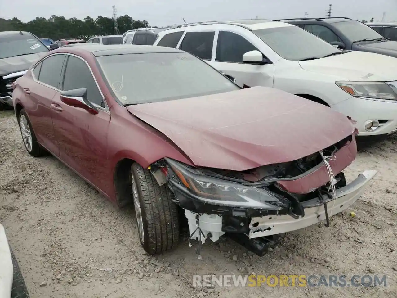 1 Photograph of a damaged car 58AFZ1B18MU092702 LEXUS ES350 2021