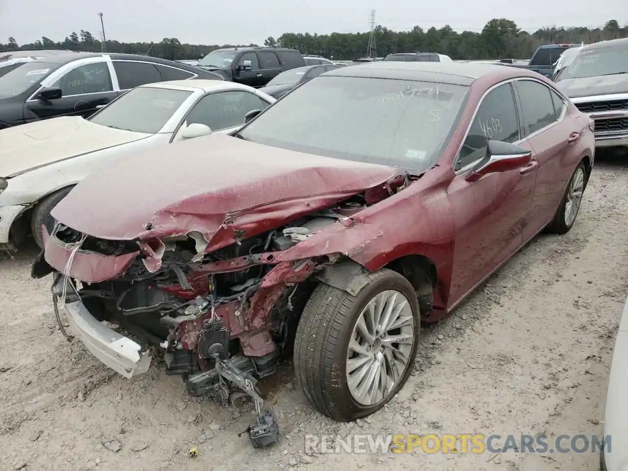 2 Photograph of a damaged car 58AFZ1B18MU092702 LEXUS ES350 2021