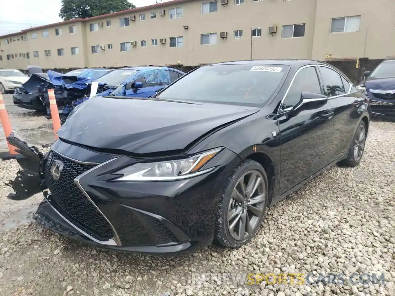 2 Photograph of a damaged car 58AGZ1B10MU088521 LEXUS ES350 2021