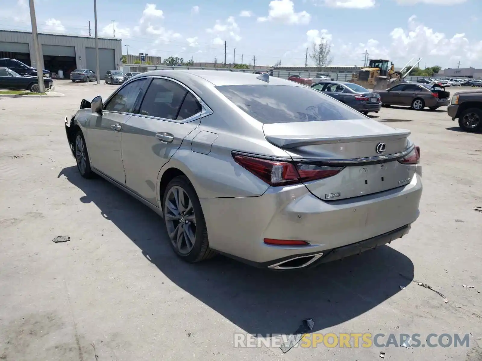 3 Photograph of a damaged car 58AGZ1B11MU101955 LEXUS ES350 2021