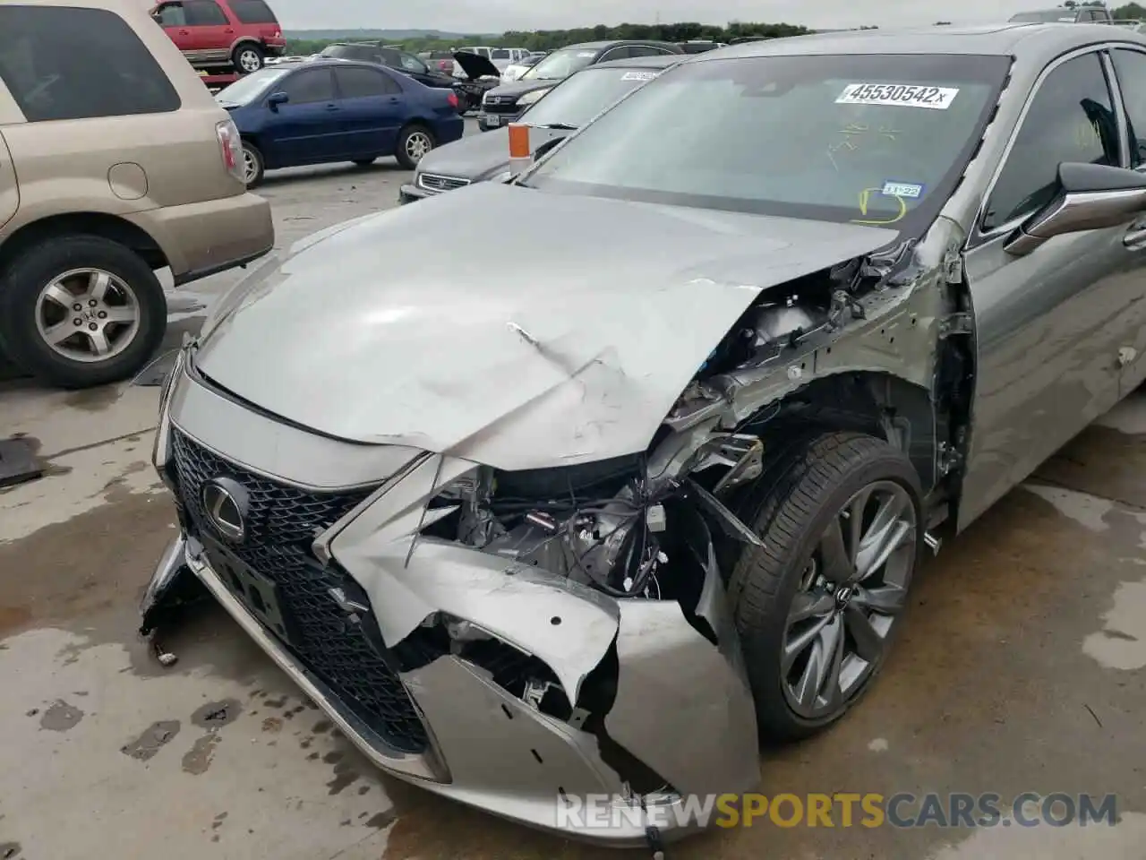 9 Photograph of a damaged car 58AGZ1B12MU082798 LEXUS ES350 2021